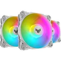 TUF Gaming TF120 ARGB-Gehäuselüfter White Edition 3IN1 weiß, 3er Pack, inkl. ARGB-Controller, 120 mm