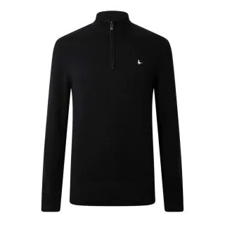 Jack Wills - Pullover für Herren, Weiter Stehkragen (Schwarz)