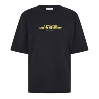 Off White - "Feel Like An Intern" T-Shirt für Herren (Schwarz)