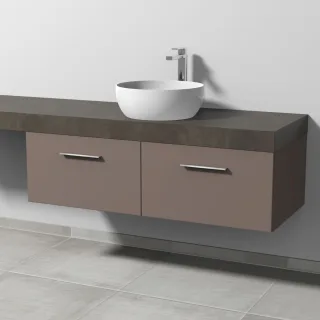Sanipa Waschtischunterbau mit Auszügen 2morrow (G3327) 340x1200x520 Taupe-Matt, G33271T G33271T