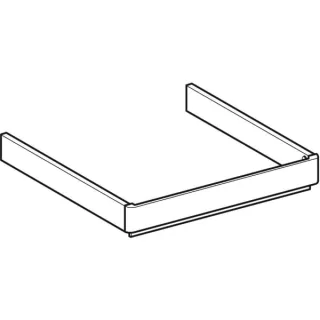 Geberit Designstreifen für WT-Unterschrank Renova Comfort, Breite 53 cm, grafit, 596921000 596921000
