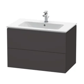 Duravit L-Cube Waschtischunterbau wandhängend Graphit Supermatt 820x481x550 mm - LC624108080 LC624108080