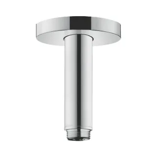 hansgrohe Deckenanschluss S 100mm 27393000 chrom, 100 mm, Rosette rund, DN 15, G 1/2"