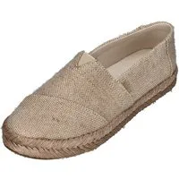TOMS ALPARGATA ROPE 2.0 Espadrille Champagne Glimmer Slub Canvas