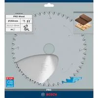 PRO Wood Kreissägeblatt, Ø 250mm, 80Z Bohrung 30mm, für Kapp- & Gehrungssägen