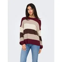 ONLY Strickpullover ONLATIA L/S STRIPE PULLOVER KNT NOOS Viskosemischung, regular fit