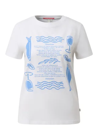 qs - T-Shirt weiß - Gr. - L