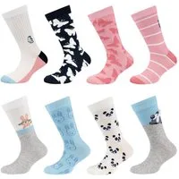 Camano Socken (8 Paar) verschiedene Designs, Mutlipack