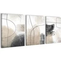 Novart Wandbild Wandbilder Boho Wohnzimmer Schlafzimmer Landhaus Deko, Abstrakt