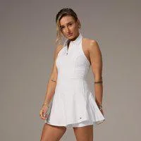 MP X Tatiana Tenniskleid mit Kragen – Weiß - L