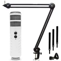 RØDE Mikrofon Rode Podcaster USB-Mikrofon mit MS138 Mikrofonarm