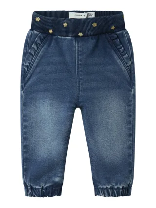 NAME IT - NBFROSE REG R FLEECE JEANS 6610-AN O medium blue denim - Gr. - 56