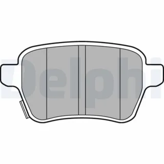Delphi Bremsbel?ge hinten Opel Adam Corsa