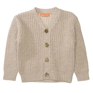 STACCATO - Kn.-Cardigan nut brown mel - Gr. - 128/134
