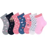 Sterntaler® Feinsöckchen Socken 7er-Box Punkte (7-Paar, 7er-Pack) 7 Paar Mädchensöckchen in Geschenkbox mit süßen Motiven