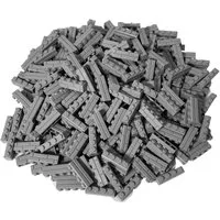 LEGO® LEGO® 1x4 Mauersteine Bausteine Hellgrau - 15533 NEU! Menge 100x Spielbausteine, (Bausteine, 100 St., Kreativ-Set), Made in Europe