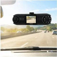 shop'n smile ideoon QHD Dual Premium Auto Kamera mit GPS & G-Sensor Dashcam (IR-Nachtsicht, 2K Video-Qualität, 24h Ultra-Weitwinkel Überwachung)