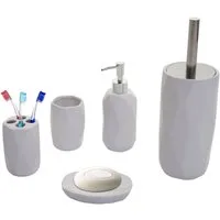 MCW Seifenspender MCW-H88, (Set, 5-tlg), Modernes Design, Austauschbarer Seifenspender, 5-teiliges Set