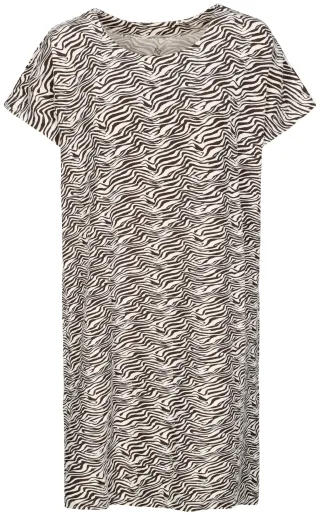 zab company - Da. Kleid AOP sand - Gr. - 42