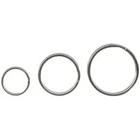 Albert & Co Schlüsselanhänger Set ALCO Schlüsselring 1925-10 25mm Metall silber 10 St./Pack.