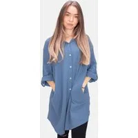 Seasons of April Hemdbluse Oversized Musselinbluse Jessy (1-tlg) Musselin Hemdbluse mit Knopfverschluss 100% Baumwolle