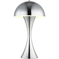 OTTO home Tischleuchte Sivvia Pilzlampe, Ein-/Ausschalter, ohne Leuchtmittel, Wippschalter am Kabel, Schirm in Pilzform, Pilzschirm, Metall, E27