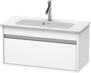 Duravit Ketho Waschtischunterbau wandhängend Weiß Matt 800x385x410 mm - KT642301818 KT642301818