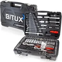 Bituxx Werkzeugset Ratschenkoffer 215 tlg., (Ratschen Set, 215-tlg., Ratschenkoffer mit umfangreichem Zubehör MS-15901)