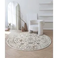 the carpet Teppich Mila, rund, Höhe: 8 mm, moderner Wohnzimmer Teppich elegant glänzender Flor