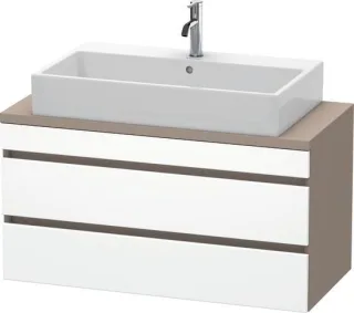 Duravit DuraStyle Konsolenwaschtischunterbau wandhängend Weiß & Basalt Matt 1000x478x512 mm - DS5309 DS530901843