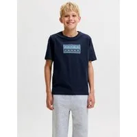 Jack & Jones Junior Rundhalsshirt JCOFUSION DOTS PRINT TEE SS CN JNR Baumwolle, normal geschnitten