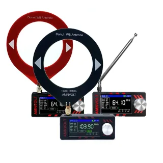 AMNVOLT V3S Mini SI4732 DSP Radio Receiver with Hi-Z Headphone Amplifier Circuit FM AM SSB LSB USB Mode ESP32-S3 Pocket