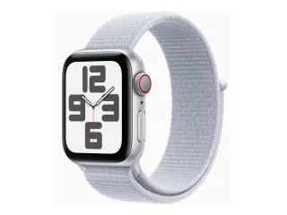 Apple Watch SE (2022) (GPS + Cellular) 40mm silber mit Sport Loop Blaue Wolke | mxge3qf/a |