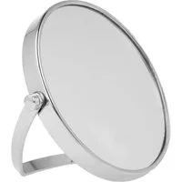 PARSA Beauty Standspiegel Essential Reise-Standspiegel, 5-fach Vergrößerung in Silber