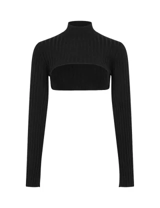 mbym - Crop Top - Analiya-M schwarz - Gr. - M