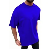 Megaman Jeans T-Shirt Herren Oversize T-Shirt O-Neck Rundhalsausschnitt Kurzarm Regular
