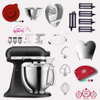 KitchenAid Artisan 4,8 Liter KSM185 Spar-Set Pasta Deluxe mit...