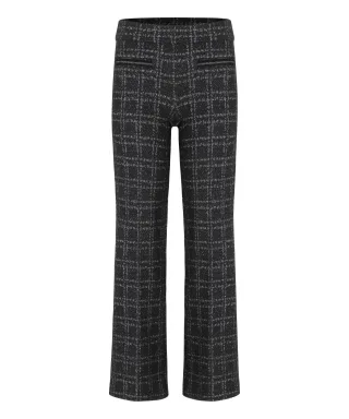 CAMBIO - Faith tweed lurex check check black silver - Gr. - 29