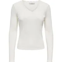 ONLY V-Shirt ONLSARA SHARAI L/S V-NECK TOP JRS Baumwollmischung, slim fitregular fit
