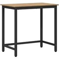 vidaXL Schreibtisch Tisch Artisan-Eiche Ingenieure Holz und Stahl (1-St)