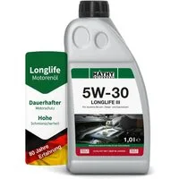 MATHY Motoröl MATHY SAE 5W-30 Longlife III 1,0 l, (1-tlg), Synthetisches HC-Motoröl