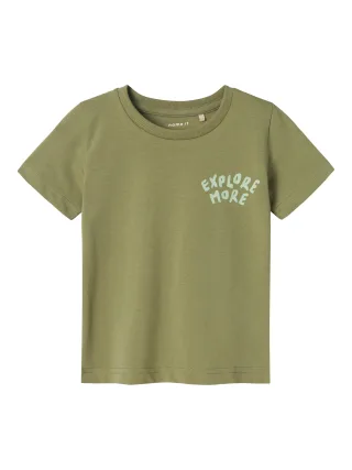 NAME IT - NMMJASU SS TOP oil green - Gr. - 104