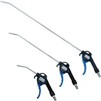 CCLIFE Blaspistole 3 Düsen Druckluftpistole Luftblaspistole 1/4" Druckluft-Ausblaspistole, Set, 2-tlg.