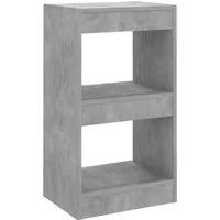 vidaXL Bücherregal Bücherregal/Raumteiler Betongrau 40x30x72 cm, 1-tlg.