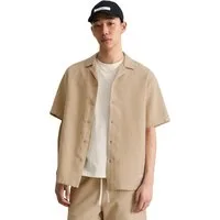 Marc O'Polo DENIM Kurzarmhemd aus doppellagigem Bio-Baumwoll-Twill