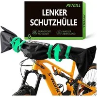 LuxusKollektion Lenker-Schutzhülle Lenkerschutzhülle für Ebike wasserfest und robust Schwarz