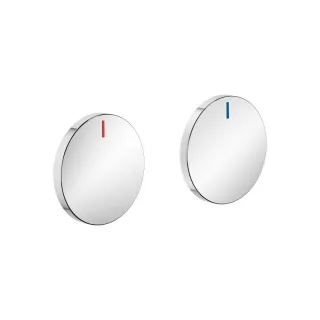 Dornbracht Set Griffeinsatz rot & blau CYO 11284811 Chrom 11284811-00