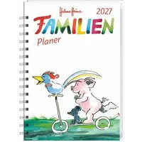 HEYE Familienkalender Helme Heine: Familienplaner-Buch A6 2027