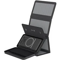 XLAYER Powerbank Solar 15W 10.000 mAh Wireless Solarpanel externes Ladegerät Powerbank