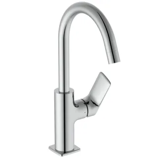 Ideal Standard Waschtisch-Armatur H200 CeralifeC Ausladung 150mm mit Push-Open Ventil Chrom, BE054AA BE054AA